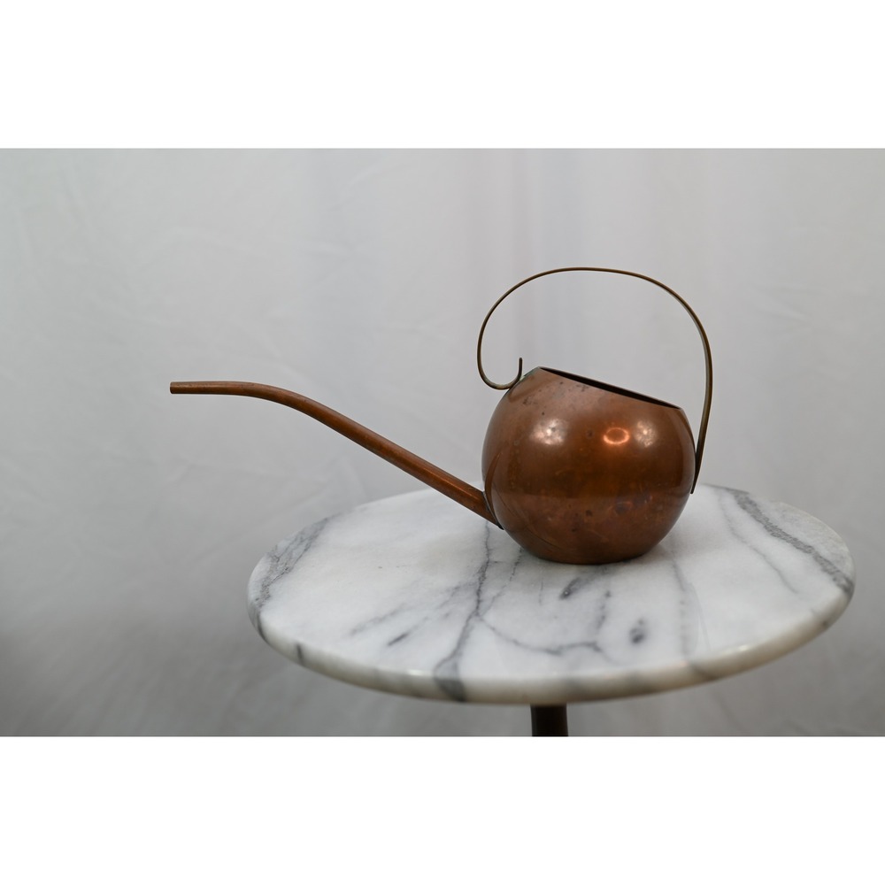 Vintage 1930s Revere Rome NY Copper Watering Can Art Deco Spherical Plant Mister